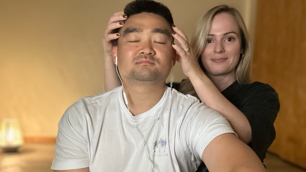 Real Person ASMR | Face and back relaxation 😴