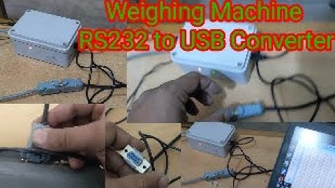 Weight Machine RS232 to USB Converter Step-by-Step Guide