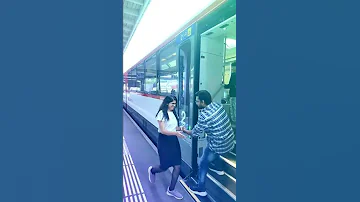 Switzerland me aake DDLJ scene nahi kiya toh kya kiya #DDLJ train scene 🥰😍😉