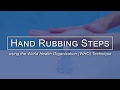 Hand Rubbing Steps Using the WHO Technique