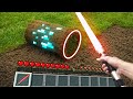 Minecraft in Real Life POV REALISTIC LASER SWORD in Realistic Minecraft RTX Texture Pack 創世神第一人稱真人版