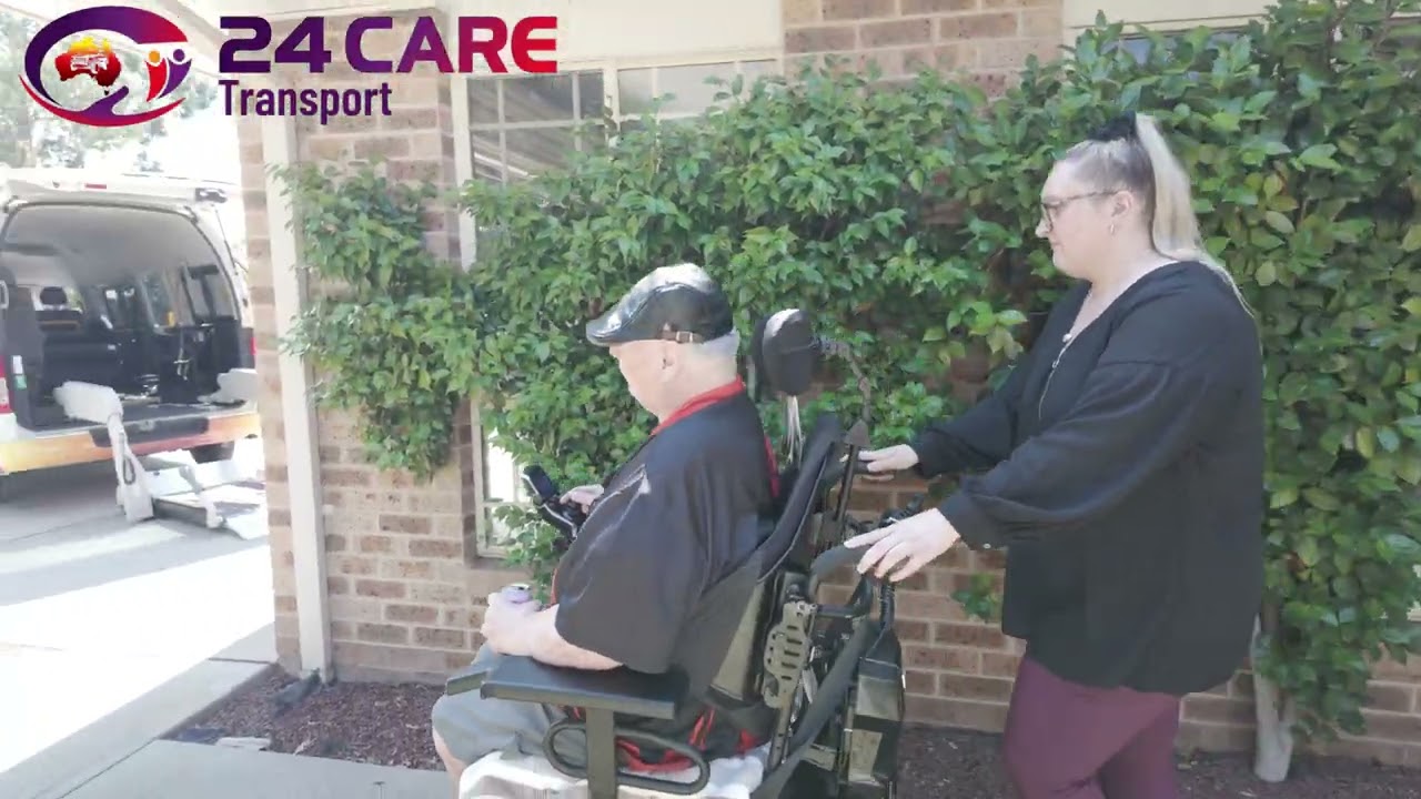 Wheelchair ride with 24CARE Transport