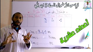 قياس الأطوال/ أعداد عشرية مادة رياضيات - السنة 5AP