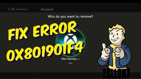 How To Fix Xbox One / Series X/S Error Code 0x801901f4