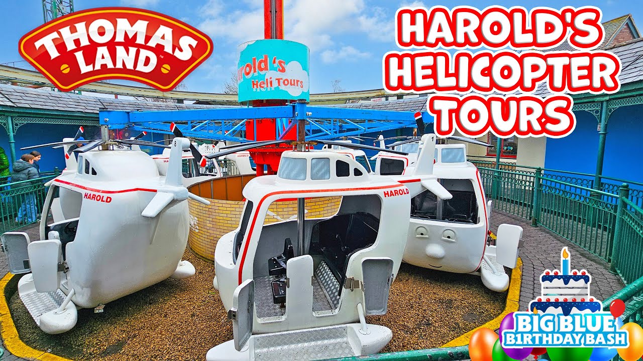 Fly on Harold’s Helicopter Tours in Thomas Land – Big Blue Birthday Bash! (Feb 2025) [4K]