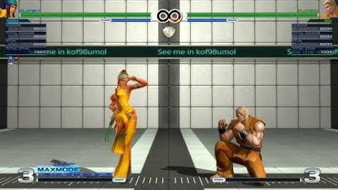 THE KING OF FIGHTERS XIV - Zarina setplay parts (cross up j.B)