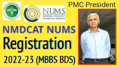 Breaking News NMDCAT NUMS 2022 Registration Open | PMC Latest News | MBBS BDS admission Entry Test