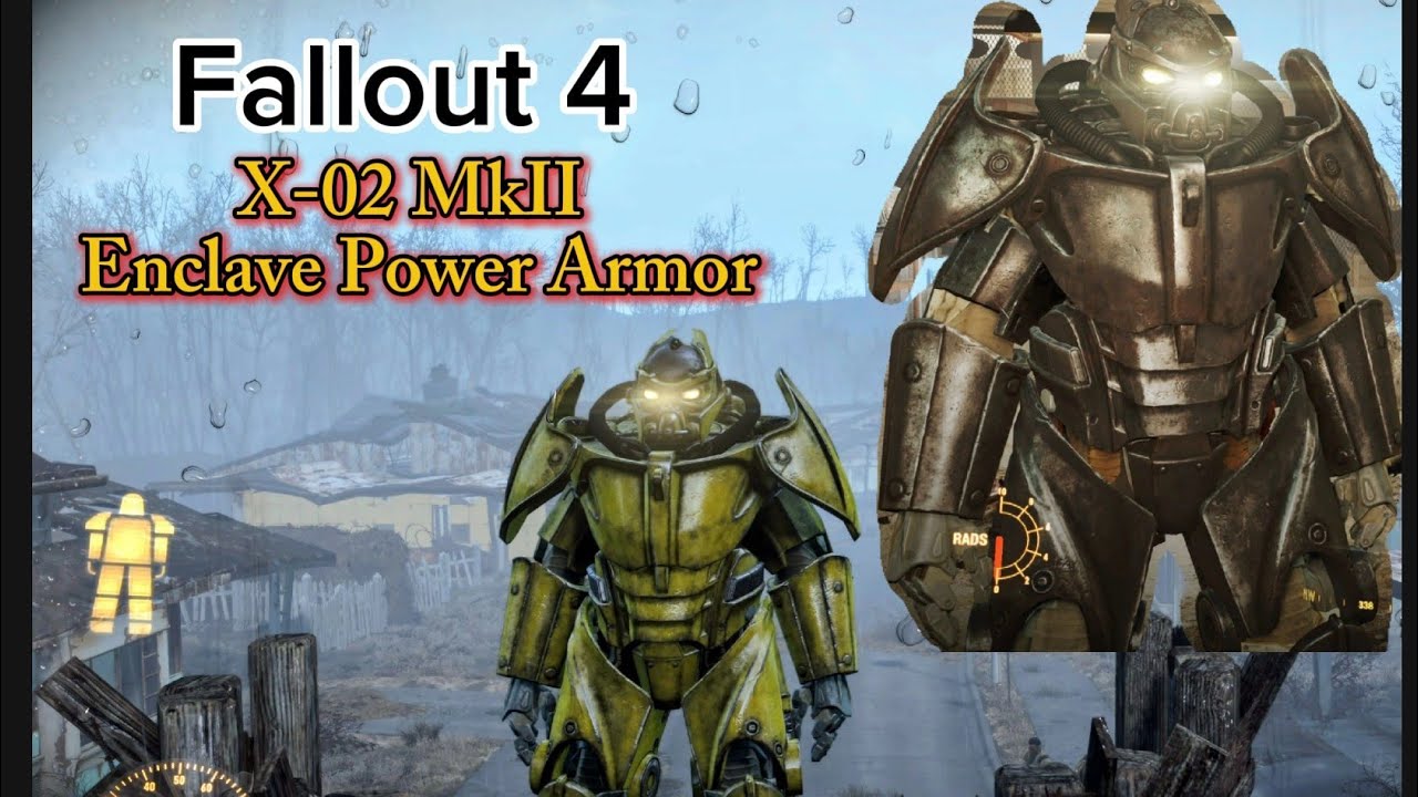 Enclave Xo2 Enclave X-02 MkII Power Armor - location, mods, colors Fallout 4 - YouTube