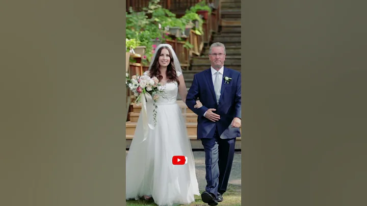 Proud Father Walks Beautiful Bride Down The Aisle! #shorts