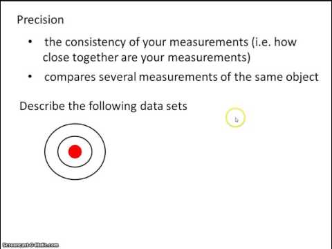 # 1 Precision and Accuracy