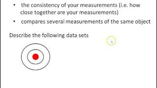# 1 Precision and Accuracy