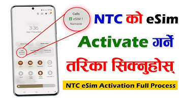 How To Activate NTC eSIM Nepal Full Process In Nepali? How To Get NTC eSIM in Nepal? eSIM Activation