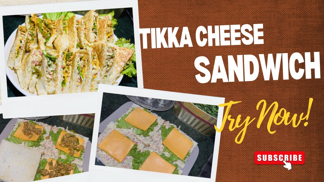 Tikka Cheese Sandwich Recipe Crispy Cheesy Sandwich@PunjabiFoodsecrets85 #Tikka Sandwich#Cheese#