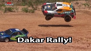 Traxxas Slash Sct With Beautifully Painted Repsol Team Dakar Rally Body!