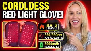 Red Light Therapy for Hands Cordless Heated Glove, 110 LEDs, 5 Power Levels