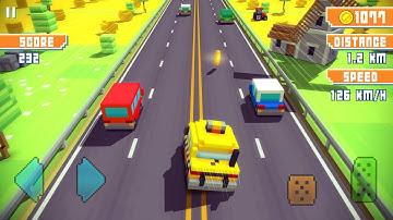 Blocky Highway: Traffic Racing (By DogByte) iOS/Android Gameplay Video