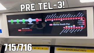 [Pre TEL3] SMRT Trains KSF C151C 715/716 on North South Line from NS21 Newton to NS22 Orchard