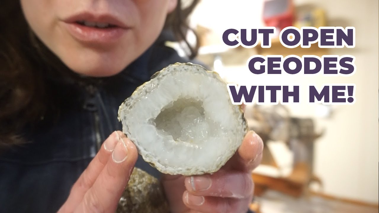 Open Geodes with Me! Cutting Trancas & Keokuk Geodes on a Wet Tile Saw