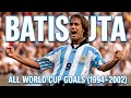 GABRIEL BATISTUTA 🇦🇷 – ALL WORLD CUP GOALS (1994–2002)