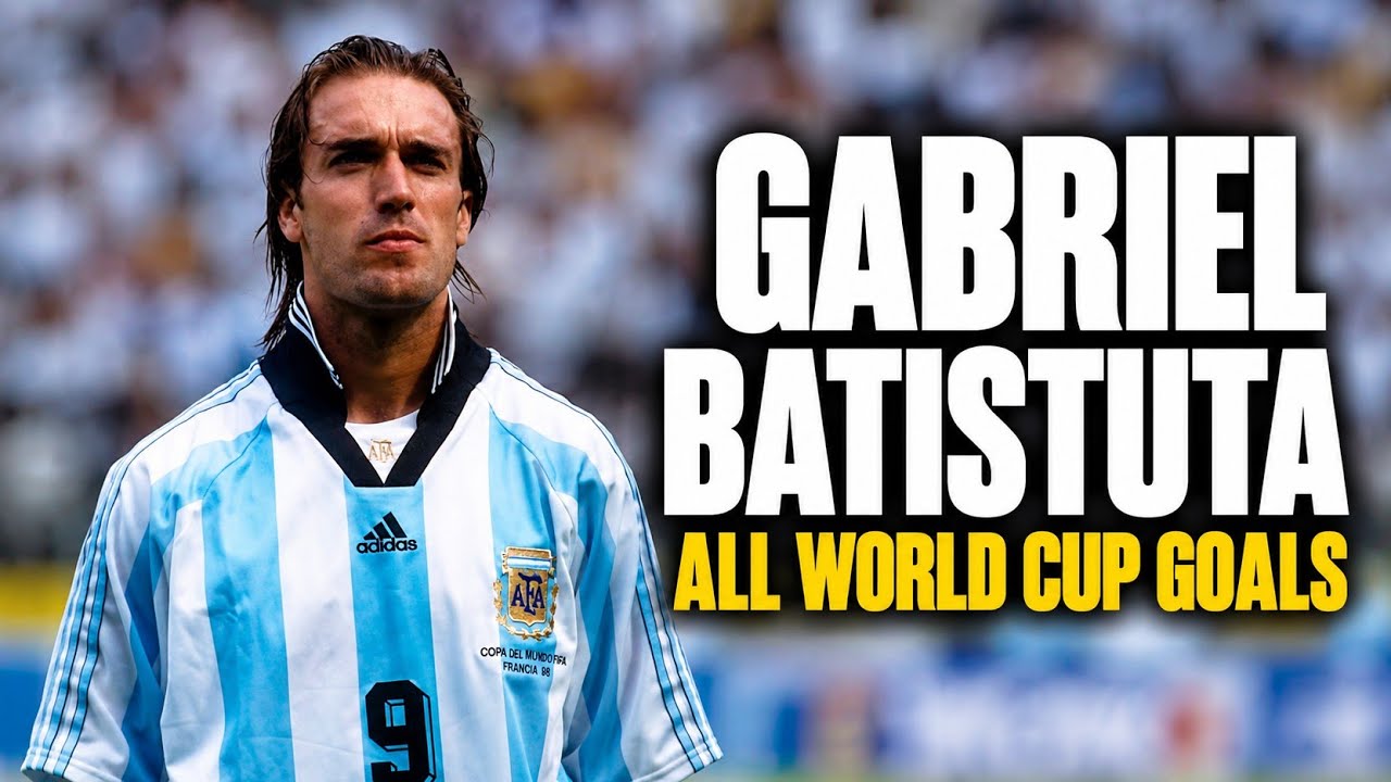 GABRIEL BATISTUTA 🇦🇷 – ALL WORLD CUP GOALS (1994–2002) - YouTube
