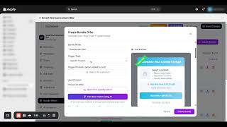 Smart Announcement Bar: Bundle Upsells Tutorial - Manual & AI Bulk Creation.