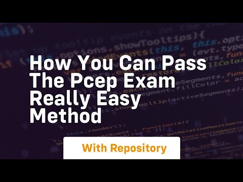 How you can pass the pcep exam really easy method