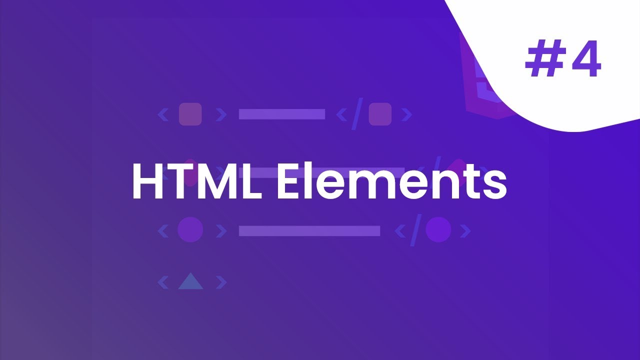 العناصر و الوسوم في لغة HTML - YouTube
