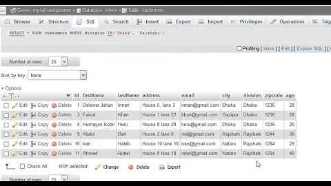 SQL Queries With PhpMyAdmin (IN Operator)-Part:12