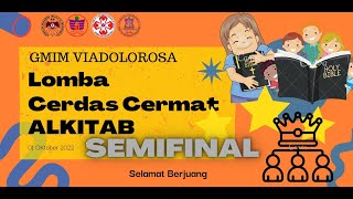 🛑 LIVE -  BABAK SEMI FINAL DAN FINAL  - LOMBA CERDAS CERMAT ALKITAB
