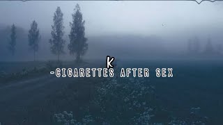 k(acoustic)-cigarettes after sex (sped up + reverb)
