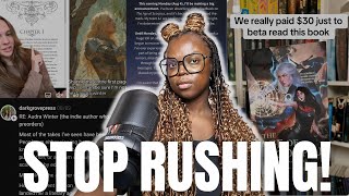 audra winter and the problem of the booktok era publishing industry: authors, stop rushing your book
