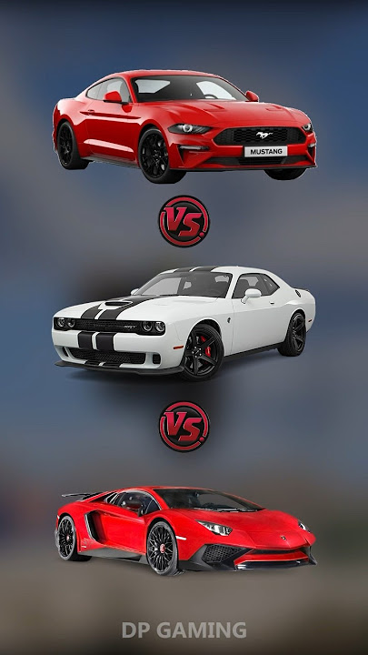 Ford Mustang vs Dodge Challenger vs Lamborghini Aventador battle! Which car will win? 😎