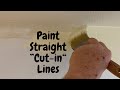 How to paint or cut straight wall lines at ceiling  spencer colgan