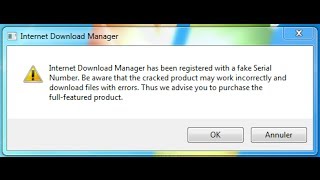 Download Manager Registred With a fake serial Number الحل النهائي لمشكلة