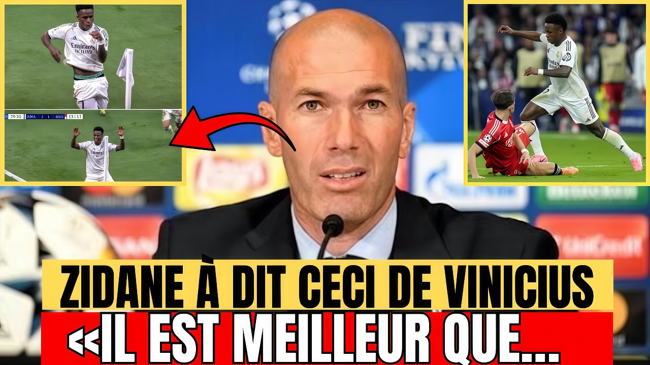 Personne ne s'attendait à ce que Zidane vient de révéler sur Vinícius / Real Madridaujourd'hui