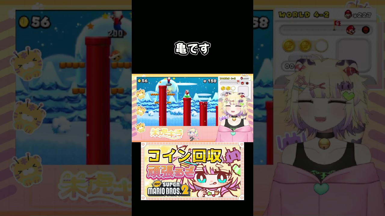 亀です #retro #vtuber #retrogaming #ゲーム実況 #スーパーマリオブラザーズ2 #マリオ #newsupermariobros2 #newスーパーマリオブラザーズ