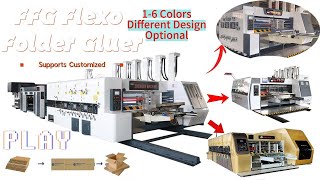 Efficient and intelligent FFG Flexo Printer Folder Gluer Linkage Line