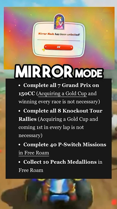 How To Unlock Mirror Mode In Mario Kart World