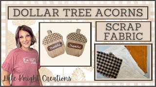 Fall Decor Acorn DIYs/Dollar Tree makeover/Scrap wood & Fabric/Farmhouse/IOD/Saltwash and DIY Paint @lateknightcreations