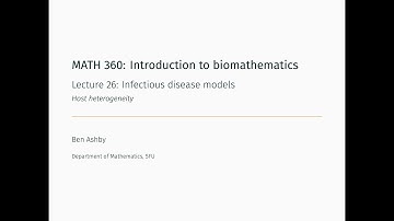 MATH 360 - Lecture 26 - Host heterogeneity