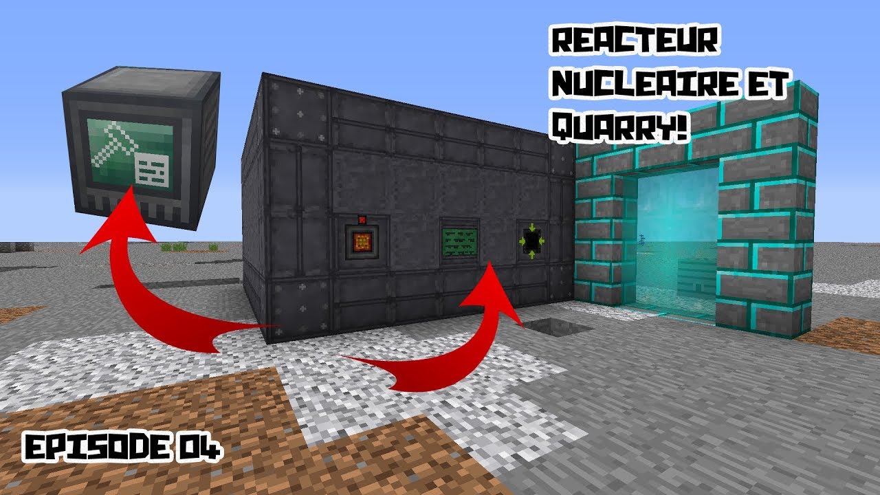 QUARRY ET RÉACTEUR NUCLÉAIRE !! MINECRAFT MODDE EP.04 - YouTube