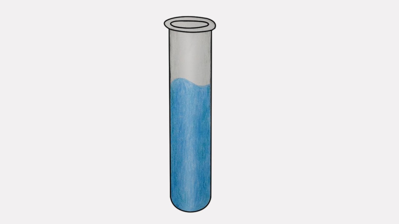 Test Tube Book Ornament, Test Tube Perspective Drawing, Test Tube