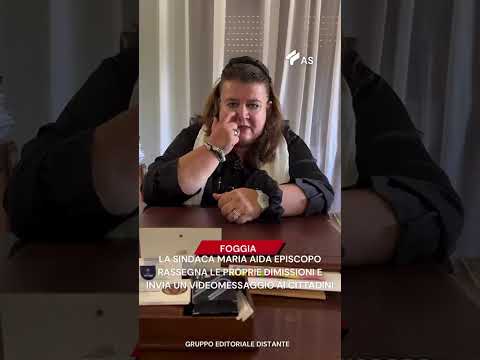 Video 08 GIUGNO 2026 - FOGGIA: LA SINDACA MARIA AIDA EPISCOPO RASSEGNA LE DIMISSIONI