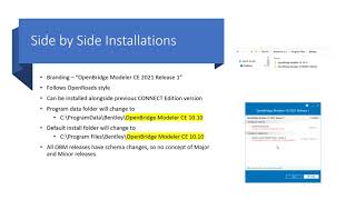 OpenBridge Modeler 2021 Release 1   Side by Side installations of Multiple Versions