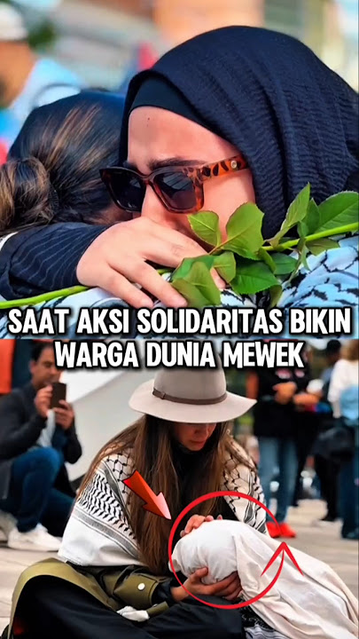 Momen haru‼️Aksi solidaritas bikin warga dunia mewek #sedih #mewek #solidaritas #muslimpulsee