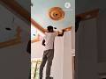 Dining room ceiling pop design Golden colour apply design #shorts #reels #viral #video #youtube