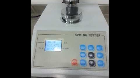 Spring tester machine - VIDEO 2