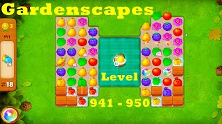 Gardenscapes Level 941 - 950 HD Walkthrough |  3 - match game | gameplay | android | ios | pc | app screenshot 1