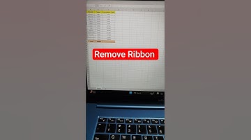 Hide Excel Ribbon Solve 1 Sec #shorts #trending