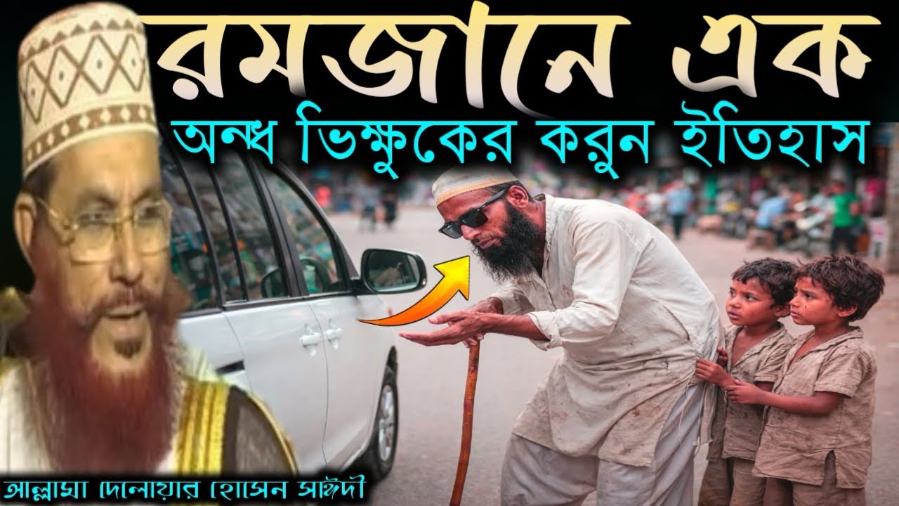 রমজানে এক অন্ধ ভিক্ষুকের করুন ইতিহাস, আল্লামা দেলোয়ার হোসেন সাইদী, New waj 2026, Waj, Saidi Waj।।